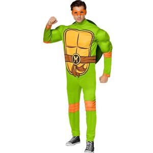 Michelangelo TMNT Costume Adult Size Small 34-36 Halloween Costume